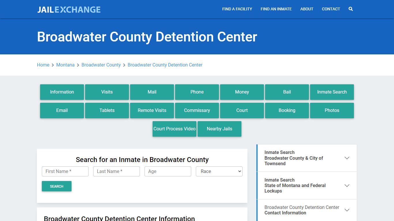 Broadwater County Detention Center - Jail Exchange